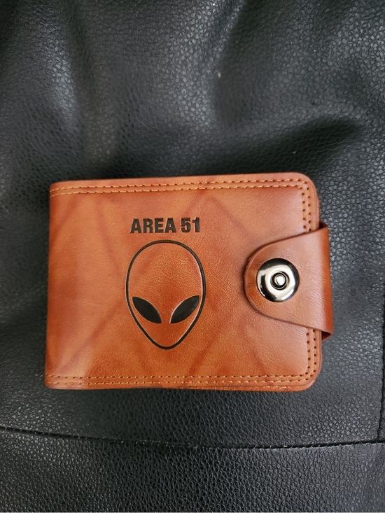 Area 51 Other - Area 51 Alien Leather Brown Wallet NEW